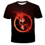 Skull T Shirt 3D Horror Pattern