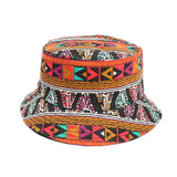 Bucket Hat Fishing Cap Cotton Print Fisherman Hat Hat Female Spring and Summer Outdoor Sports
