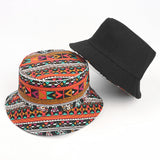 Bucket Hat Fishing Cap Cotton Print Fisherman Hat Hat Female Spring and Summer Outdoor Sports
