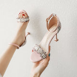 Nude Heels for Wedding Sandals High Heel Stiletto Sandals