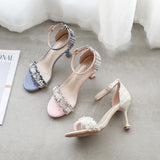 Nude Heels for Wedding Sandals High Heel Stiletto Sandals