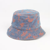 Bucket Hat Fishing Cap Cotton Print Fisherman Hat Denim Summer Outdoor Street
