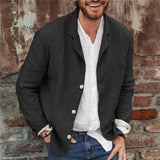 Mens Winter Coats Man Fall Outfits Coat Men's Clothing Spring and Autumn Casual Loose Suit Top