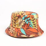 Bucket Hat Fishing Cap Cotton Print Fisherman Hat Printed Hat Summer Flower