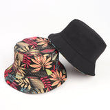 Bucket Hat Fishing Cap Cotton Print Fisherman Hat Printed Hat Summer Flower