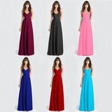 Homecoming Dresses Women's Dress Slim-Fit Slimming Long Solid Color Suspender Dress