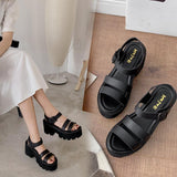 Platform Heels for Women Summer Thick Bottom Chunky Heel High Heel Women's Sandals Roman Sandals Women