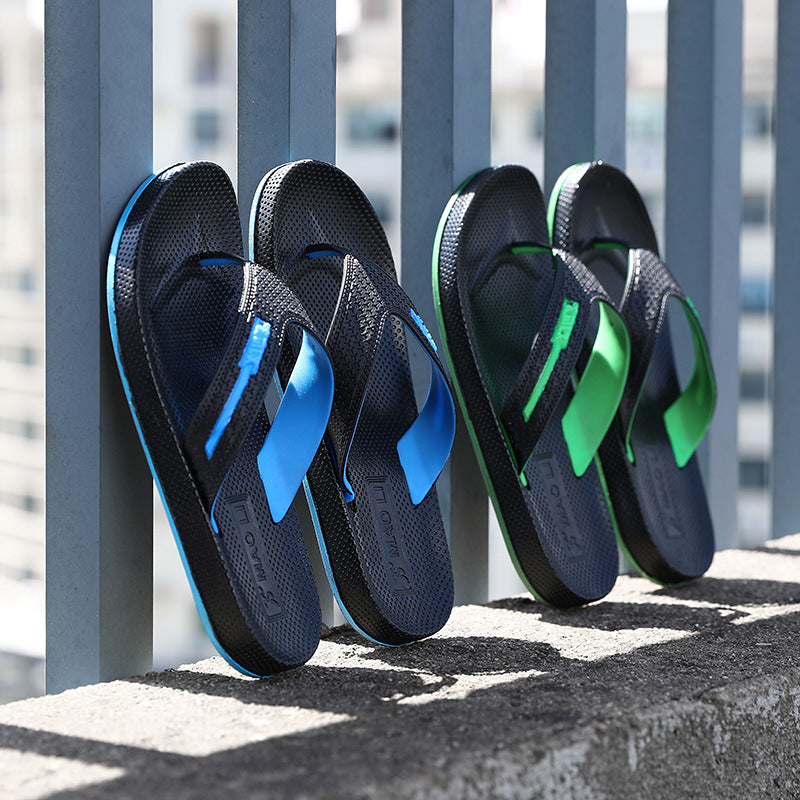 Men's Flip Flops Men Slides Comfort Slides Sandal All-Match Outdoor Summer Beach Outdoor Slippers Men