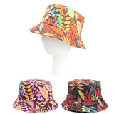 Bucket Hat Fishing Cap Cotton Print Fisherman Hat Printed Hat Summer Flower