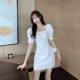 MIDI Mauve Wrap Dress Summer Purple Dress Cinched Slimming Short Sleeves Dress