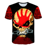 Skull T Shirt Skull Print round Neck Loose