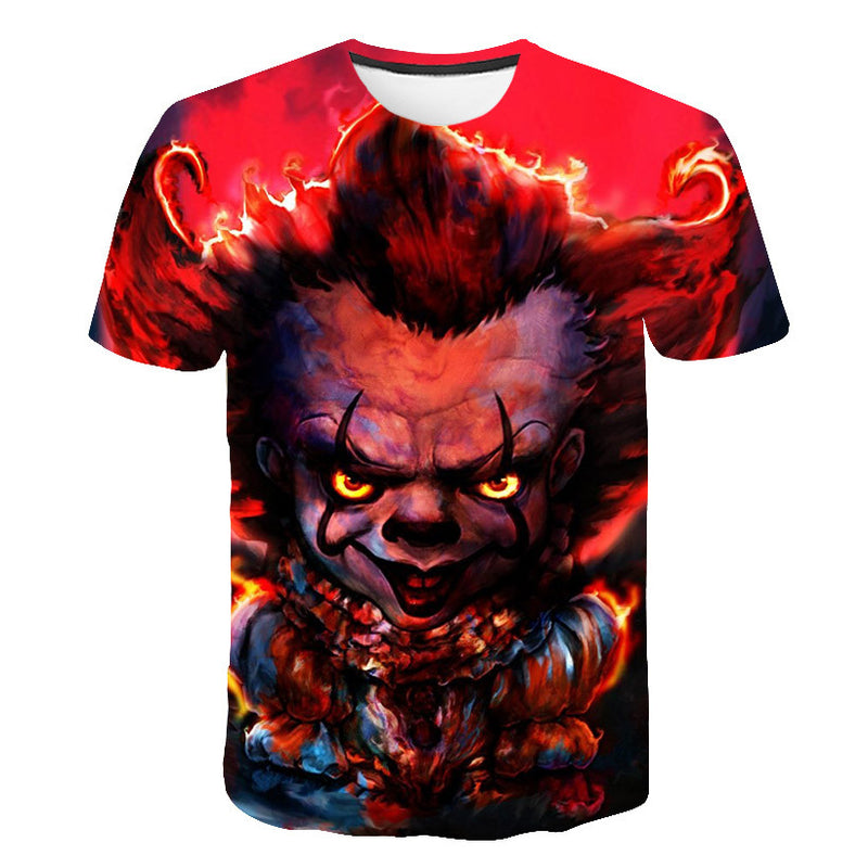 Skull T Shirt Skull Print round Neck Loose