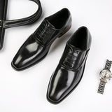 Men's Dress Shoes Classic Leather Oxfords Casual Cushioned Loafer Leather Shoes Men Casual Business Shoes