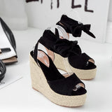 Platform Heels for Women Summer Women's Roman Style Sandals Platform High Heel Sandals