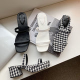 Platform Heels for Women Summer Open Toed Thick Bottom Thick High Heel Fashion Sandals Women's Shoes