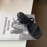 Platform Heels for Women Summer Open Toed Thick Bottom Thick High Heel Fashion Sandals Women's Shoes