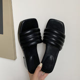 Platform Heels for Women Fashion One-Strap Summer Open Toed Sandals