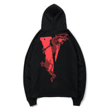 Vlone Hoodie Printed Hoodie Autumn Men'S Women'S Hoodie Pullover Loose Sweater