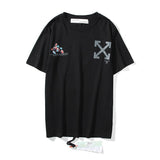 Off White T Shirt Off Short Sleeve Tshirt Loose Plus Size Mickey Letters Print Men And Women Couple Bottoming Shirt Owt