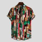 Camp Collar Shirt Short Sleeve Printed Shirt