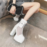 Platform Heels for Women Summer Sexy Chunky Heel Sandals