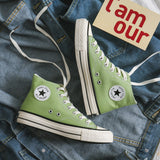 Canvas Shoes Spring Canvas Shoes Male Student High-Top Casual Sneakers Male