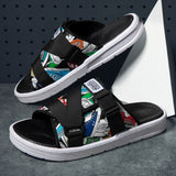 Men Sandals Slippers Men's Summer Fashion Slippers Personality Holiday Slippers Teenagers Beach Shoes