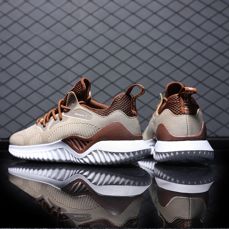 Men's Sneakers Summer Flyknit Mesh Shoes Sports Running Shoes plus Size Men's Shoes Daily Leisure