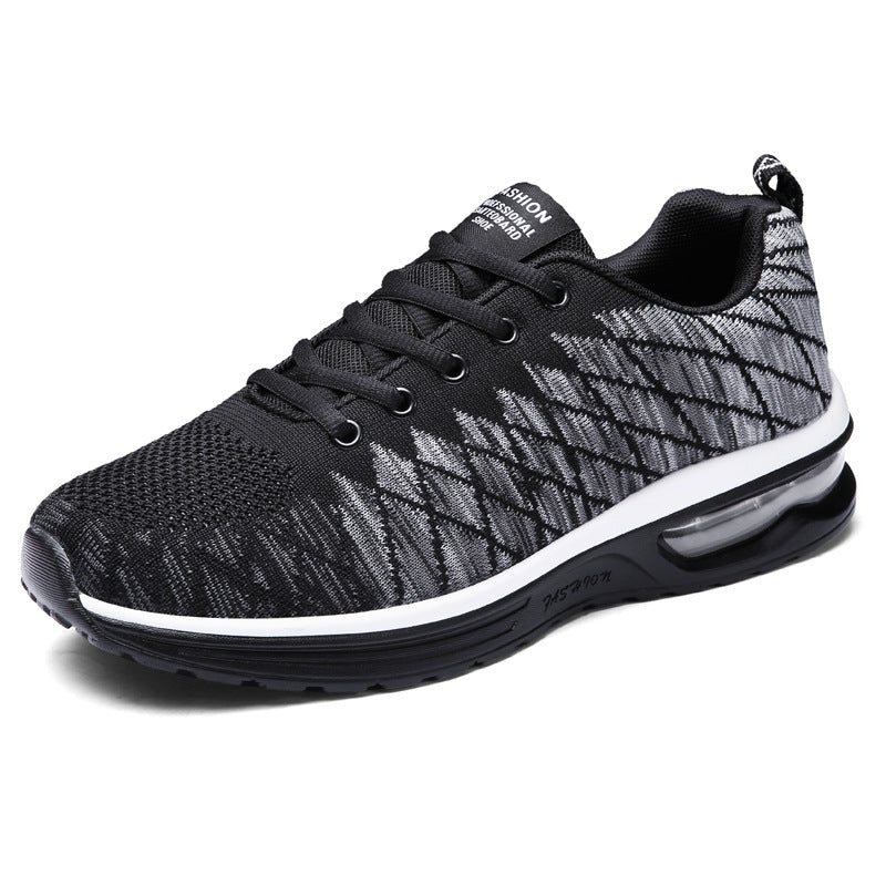 Men's Sneaks Spring Fly-Kit Mesh Low Top Sneakers plus Size Men's Shoes