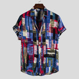 Camp Collar Shirt Short Sleeve Printed Shirt