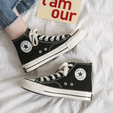 Canvas Shoes Spring Canvas Shoes Male Student High-Top Casual Sneakers Male