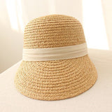Straw Hat Hat Female Spring and Summer Peaked Straw Hat