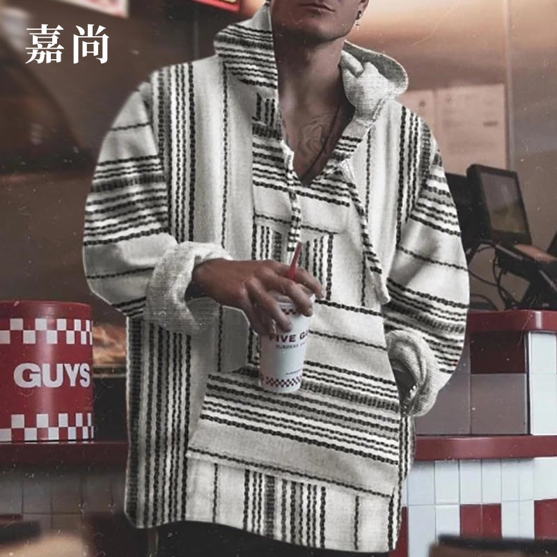 Baja Hoodie Loose Line Pattern