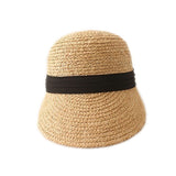 Straw Hat Hat Female Spring and Summer Peaked Straw Hat