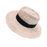 Straw Hat Flat Straw Hat Female All-Matching Sun Hat