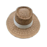 Straw Hat Flat Straw Hat Female All-Matching Sun Hat