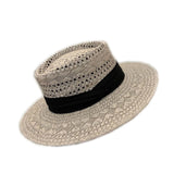 Straw Hat Flat Straw Hat Female All-Matching Sun Hat