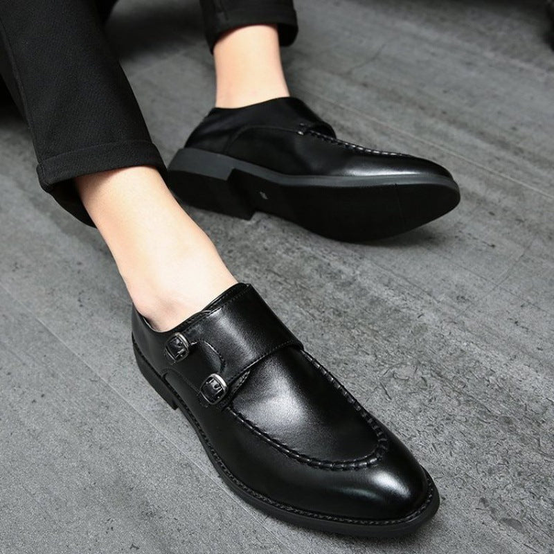 Men's Dress Shoes Leather Shoes Men's Business Formal Summer Trendy Casual Daily