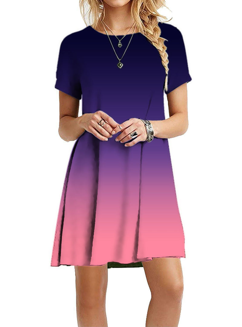 African Dashiki Dress Summer Printed Dress for Woman