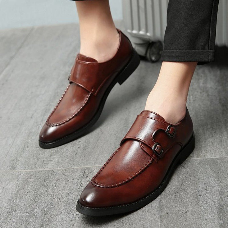 Men's Dress Shoes Leather Shoes Men's Business Formal Summer Trendy Casual Daily