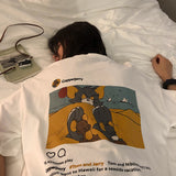 Tom And Jerry T Shirt Printed Loose Half Sleeve
