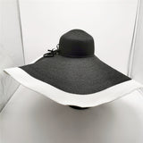 Big Hats Summer Wide Brim Women's Sun Hat Straw Hat Seaside Vacation Sun Protection