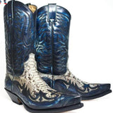 Justin Yellowstone Boots Color Block Embroidery Men'S Boots
