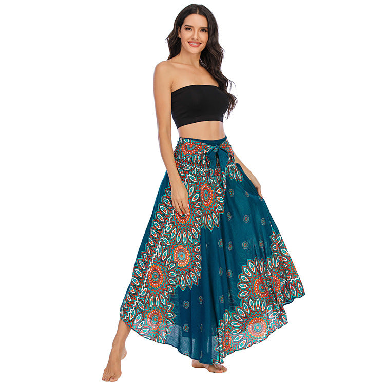 Gypsy Girl Outfits Skirt Beach Vacation Dress Two-Way Wear