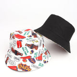 Bucket Hat Fishing Cap Cotton Print Fisherman Hat Printed Hat Female Pattern