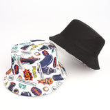 Bucket Hat Fishing Cap Cotton Print Fisherman Hat Printed Hat Female Pattern