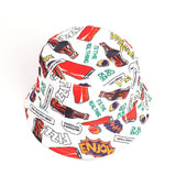 Bucket Hat Fishing Cap Cotton Print Fisherman Hat Printed Hat Female Pattern