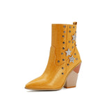Python Boots Women 'S Boots Riveted Short Boots Snake Print Plus Size