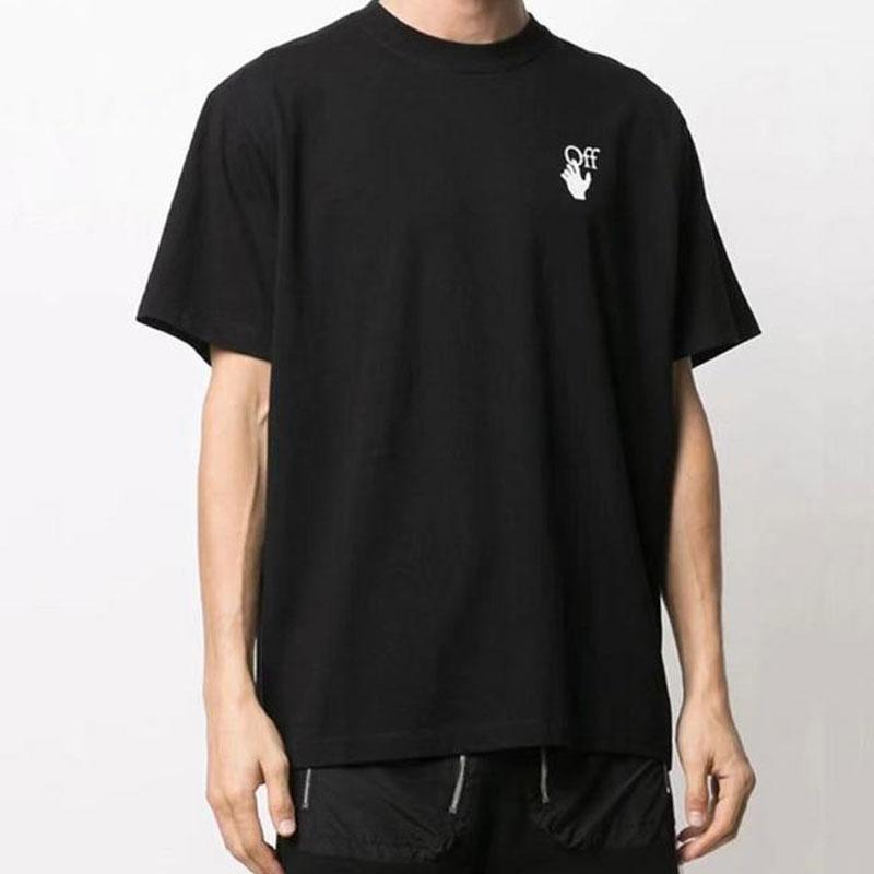 Off White T Shirt Arrow Men'S Cotton Tshirt Short Sleeve Owt