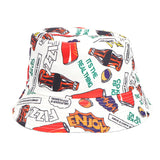 Bucket Hat Fishing Cap Cotton Print Fisherman Hat Printed Hat Female Pattern